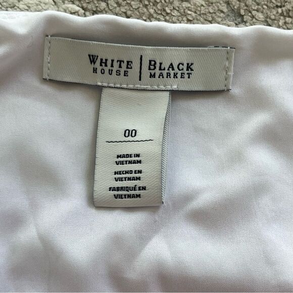 White House Black Market Red & White Striped Fit-and-Flare Dress Size 00 - Picture 7 of 9